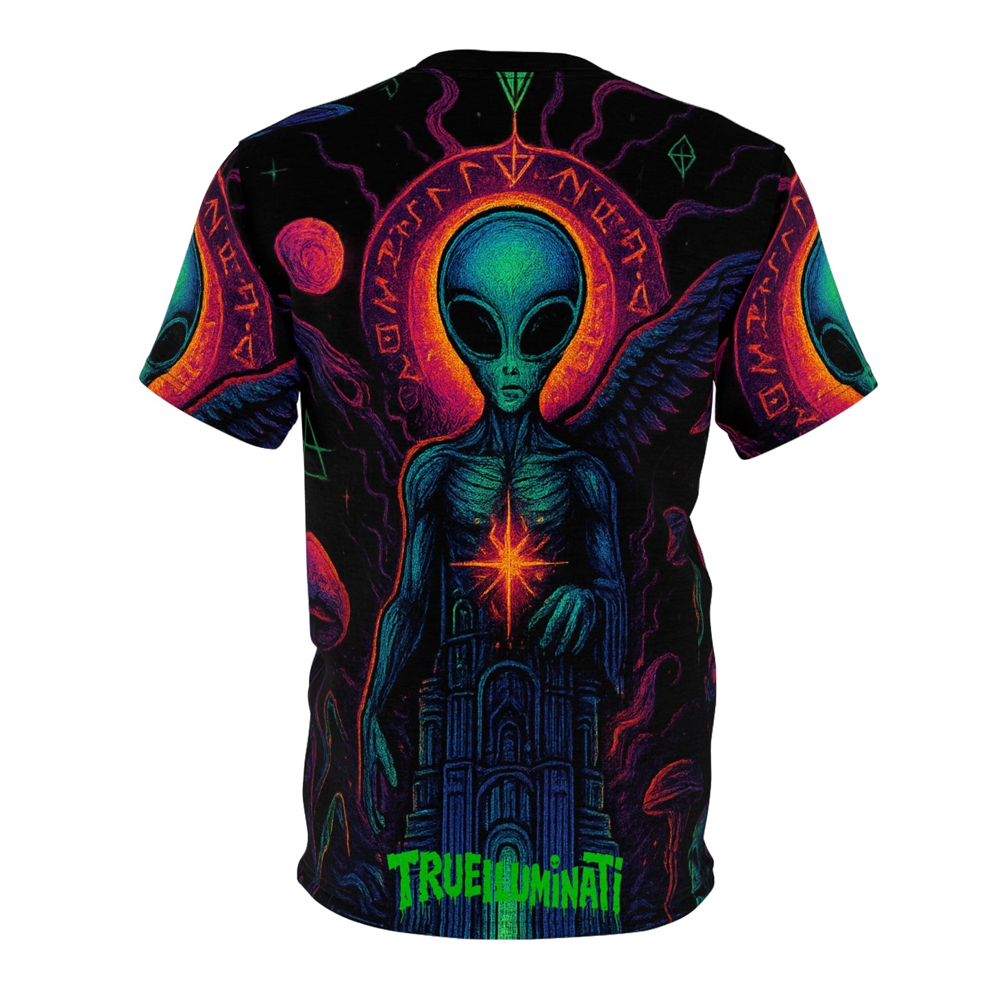 The Tower by Trueiluminati Unisex Tee, Unique Graphic Tee, Sci-Fi T-Shirt, Gift for Space Lovers, Men's & Women's Casual Wear