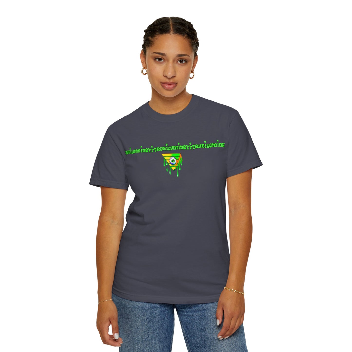 Welcome To The Club By Trueiuminati Unisex Gothic Tattoo-Style Shirt – Exclusive Trueiluminati Design Garment-Dyed T-shirt