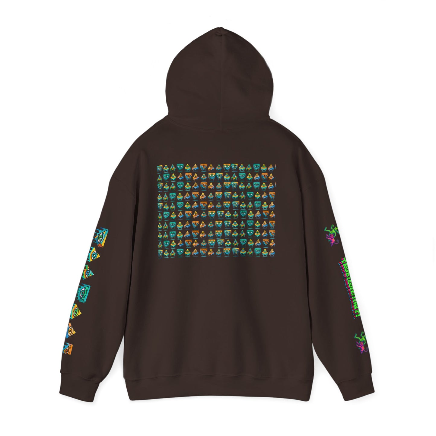 Young simbol by Trueiluminati Unisex Hoodie, Cozy Sweatshirt for Outdoor Lovers, Gift for Adventurers, Eco-Friendly Fashion, Great for Camping