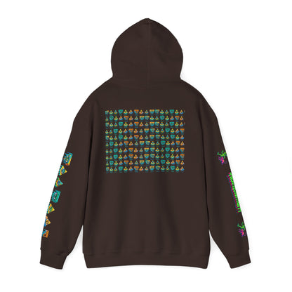 Young simbol by Trueiluminati Unisex Hoodie, Cozy Sweatshirt for Outdoor Lovers, Gift for Adventurers, Eco-Friendly Fashion, Great for Camping