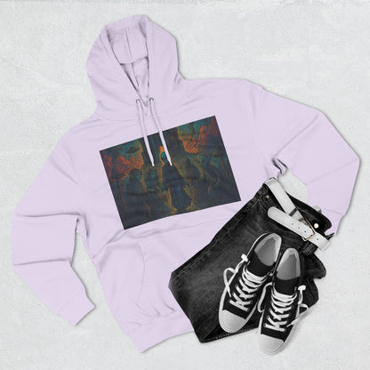 Heaven And Hell By Trueiluminati Mystical Three-Panel Fleece Hoodie - Cozy Apparel for Fans of Fantasy, Unique Gift for Holidays, Ideal for Autumn and Winter Loungewear