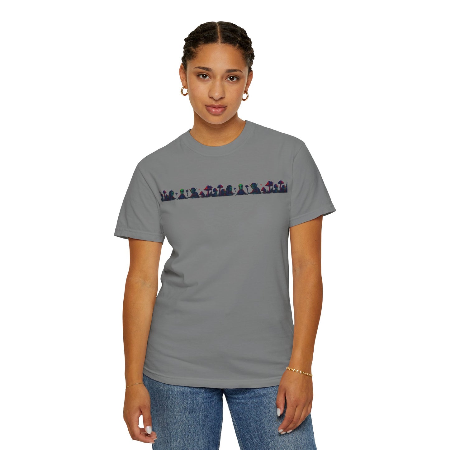 Hell Path By Trueiluminati Garment-Dyed T-shirt Unisex Gothic Tattoo-Style Shirt – Exclusive Trueiluminati Design