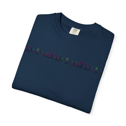 Heaven Path By Trueiluminati Garment-Dyed T-shirt Unisex Gothic Tattoo-Style Shirt – Exclusive Trueiluminati Design