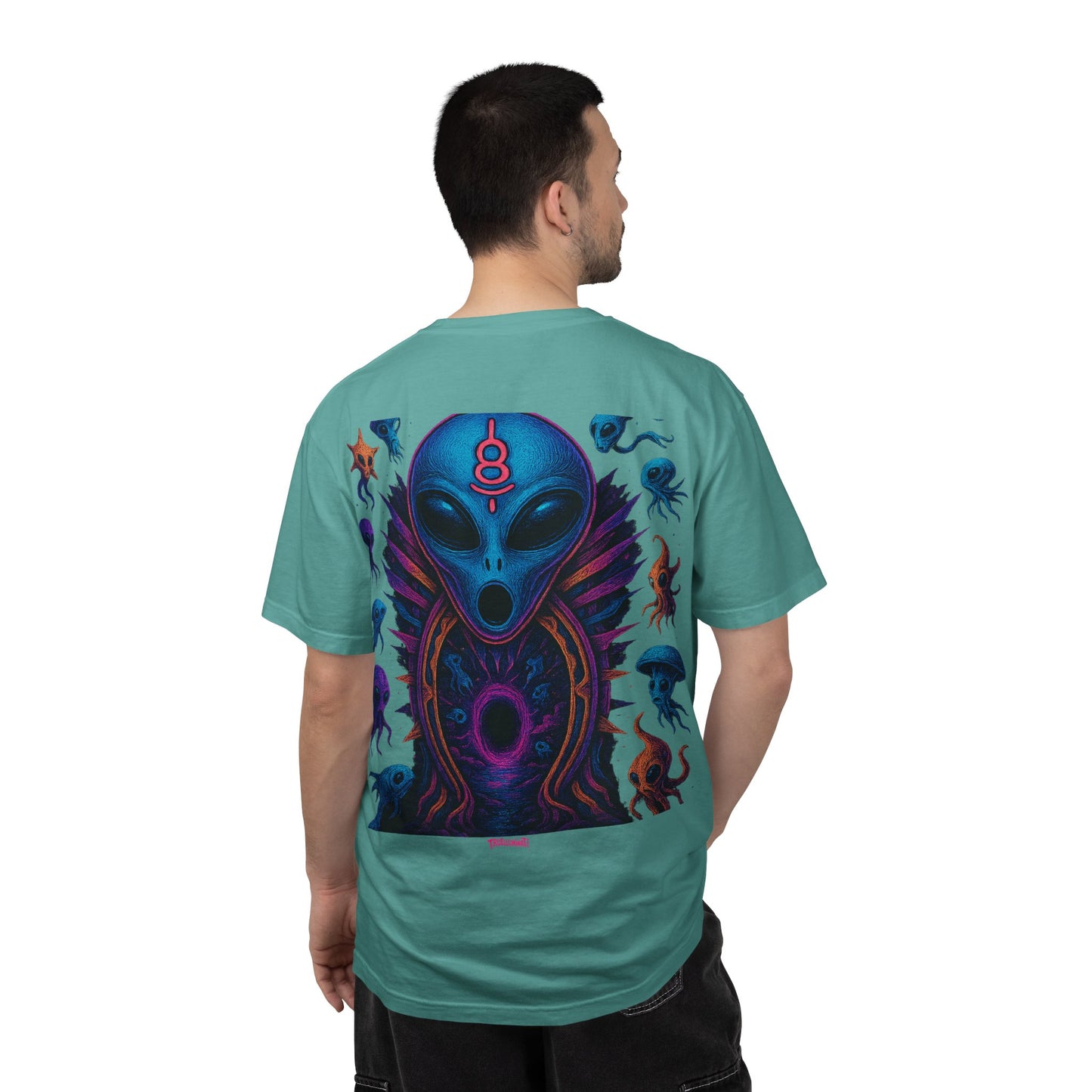 Deep Sea Portal By Trueiluminati T-shirt - Vibrant Unisex Tee for Sci-Fi Lovers, Casual Wear, Unique Gift for Birthdays, Festivals, or Everyday Style