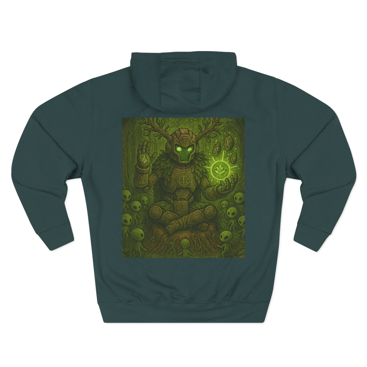 Earth Elemental Shaman Hoodie – By Trueiluminati Vision, Cosmic Streetwear, Unisex Style