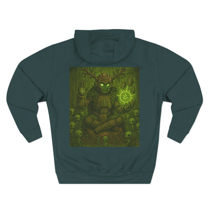 Earth Elemental Shaman Hoodie – By Trueiluminati Vision, Cosmic Streetwear, Unisex Style
