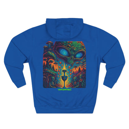 Psychedelic Three-Panel Fleece Hoodie, Cozy Hoodie for Festival Lovers, Unique Gift for Art Enthusiasts, Perfect for Casual Outings, [...]