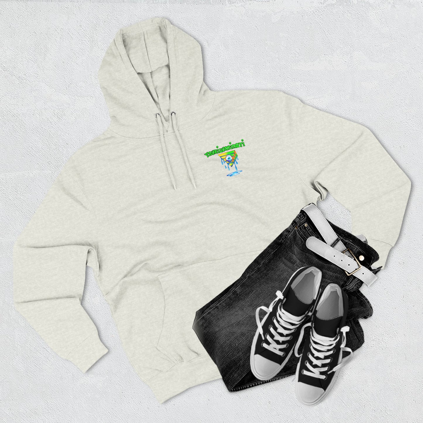 Psychedelic Three-Panel Fleece Hoodie, Cozy Hoodie for Festival Lovers, Unique Gift for Art Enthusiasts, Perfect for Casual Outings, [...]