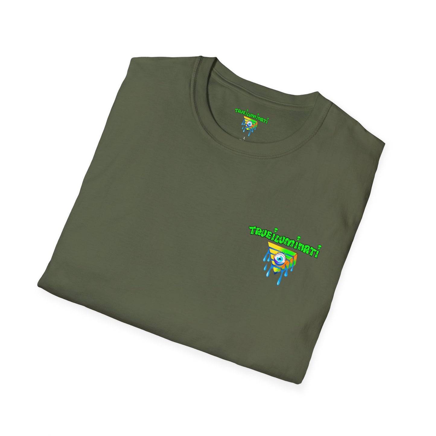 Forest At Night By Trueiluminati Mystical Gathering Unisex T-Shirt | Chill Vibes, Perfect for Festivals, Summer Nights, Gift for Friends, Unique Graphic Tee
