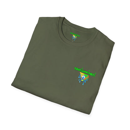 Forest At Night By Trueiluminati Mystical Gathering Unisex T-Shirt | Chill Vibes, Perfect for Festivals, Summer Nights, Gift for Friends, Unique Graphic Tee