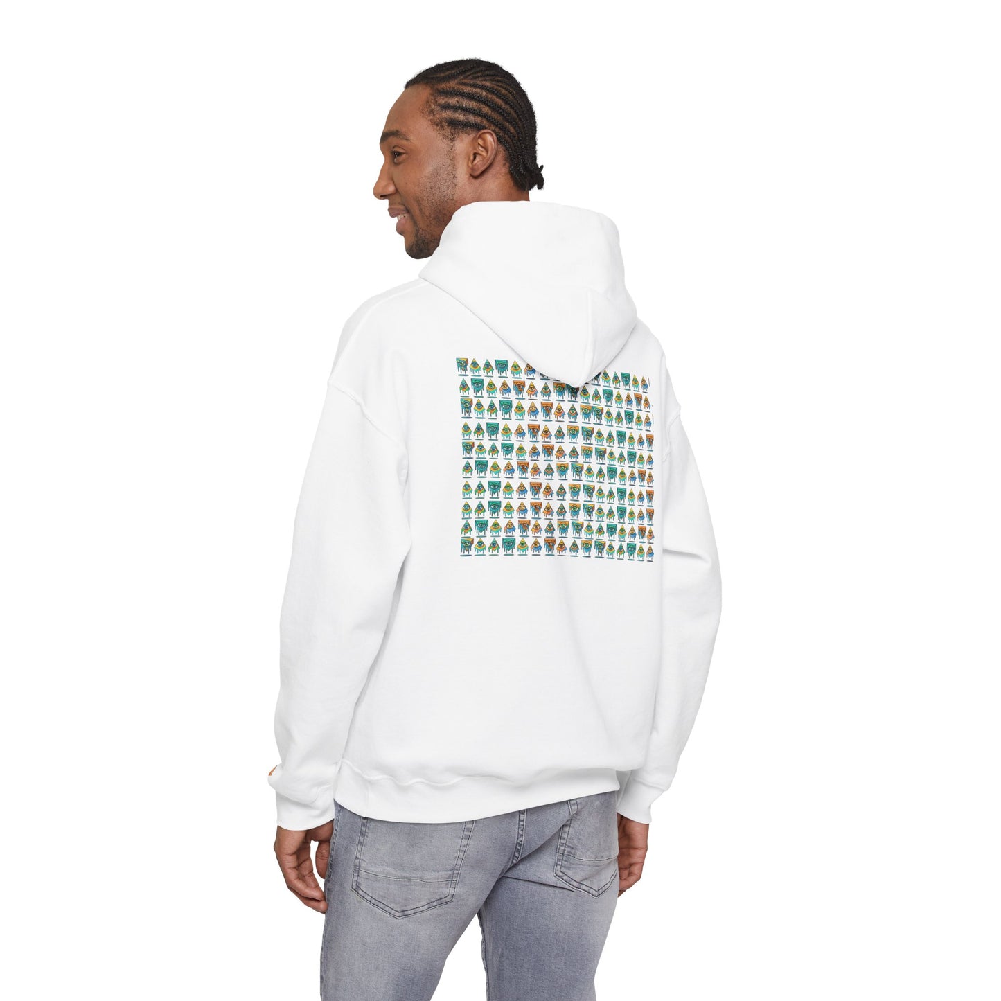 Young simbol by Trueiluminati Unisex Hoodie, Cozy Sweatshirt for Outdoor Lovers, Gift for Adventurers, Eco-Friendly Fashion, Great for Camping