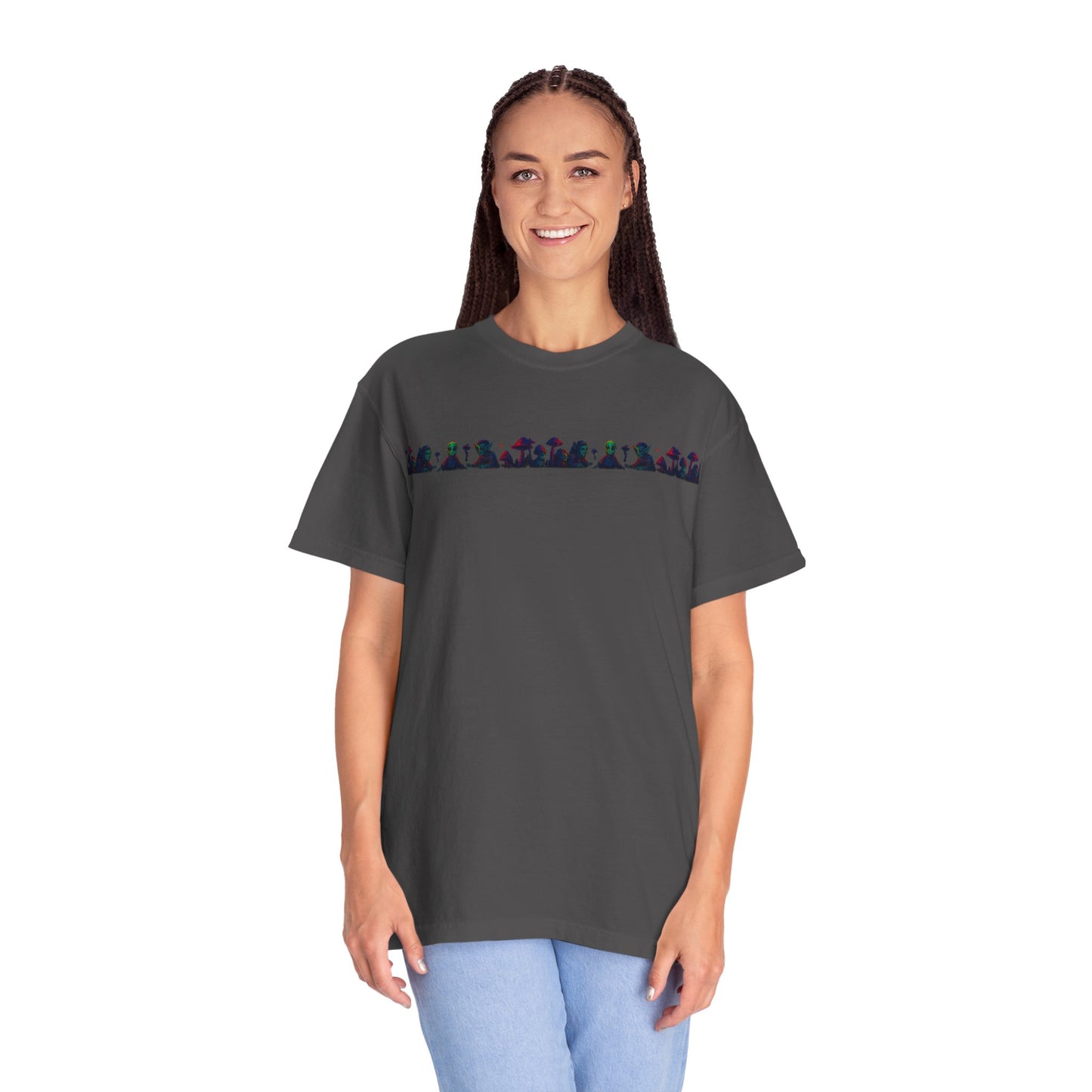 Hell Path By Trueiluminati Garment-Dyed T-shirt Unisex Gothic Tattoo-Style Shirt – Exclusive Trueiluminati Design