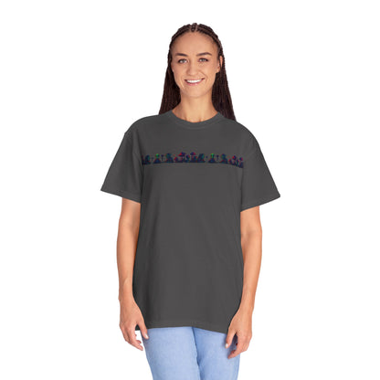 Hell Path By Trueiluminati Garment-Dyed T-shirt Unisex Gothic Tattoo-Style Shirt – Exclusive Trueiluminati Design