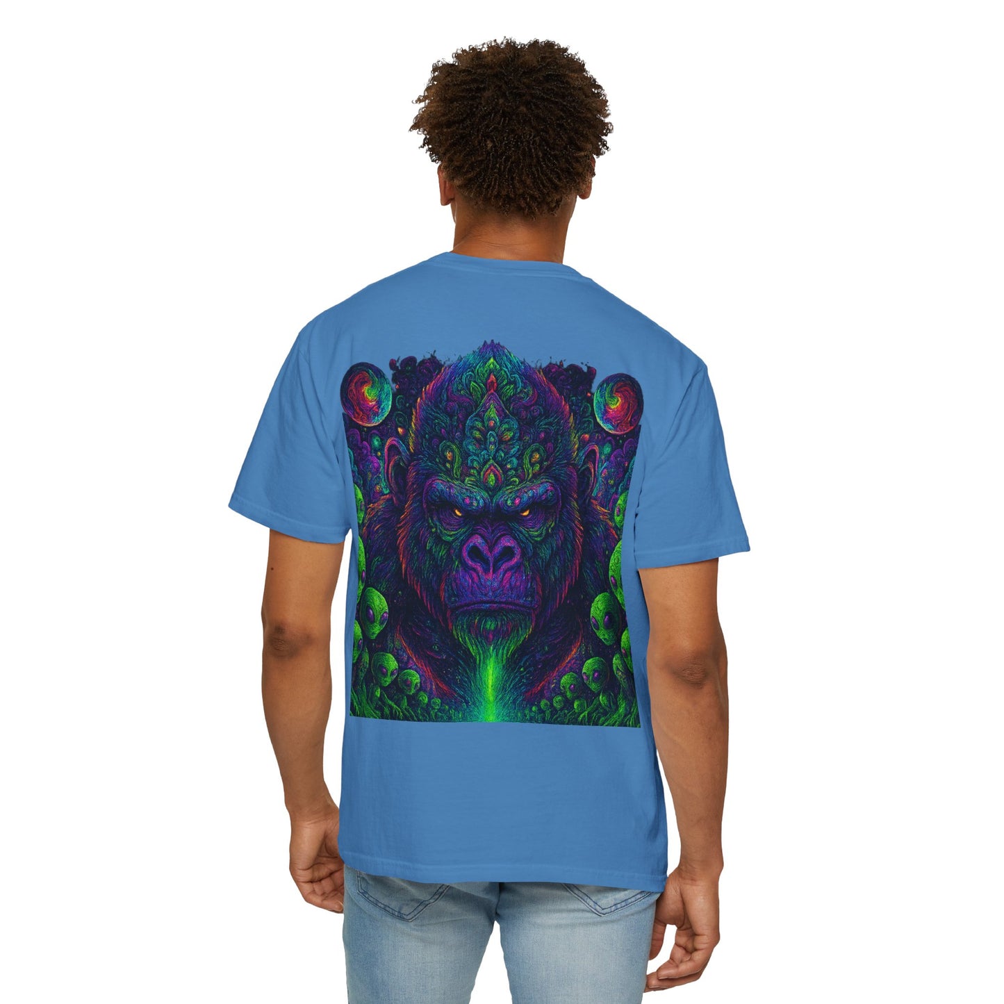 Psychedelic Gorilla Alpha Ape By Trueiluminati  Unisex T-Shirt | Unique Graphic Tee for Creative Souls | Gift for Art Lovers, Festival Wear, Nature Enthusiasts, [...]