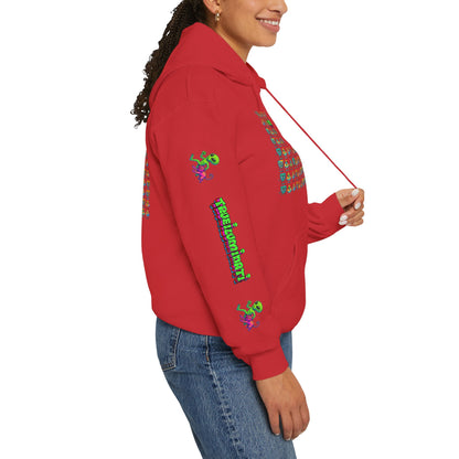 Young simbol by Trueiluminati Unisex Hoodie, Cozy Sweatshirt for Outdoor Lovers, Gift for Adventurers, Eco-Friendly Fashion, Great for Camping