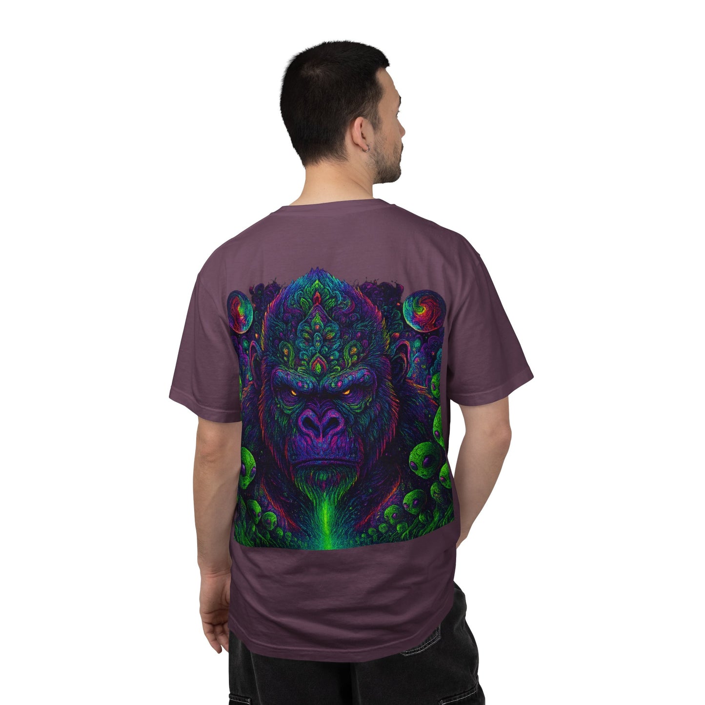 Psychedelic Gorilla Alpha Ape By Trueiluminati  Unisex T-Shirt | Unique Graphic Tee for Creative Souls | Gift for Art Lovers, Festival Wear, Nature Enthusiasts, [...]