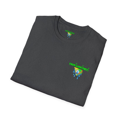 Forest At Night By Trueiluminati Mystical Gathering Unisex T-Shirt | Chill Vibes, Perfect for Festivals, Summer Nights, Gift for Friends, Unique Graphic Tee