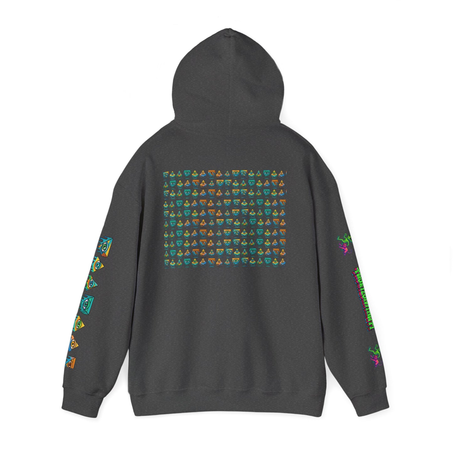 Young simbol by Trueiluminati Unisex Hoodie, Cozy Sweatshirt for Outdoor Lovers, Gift for Adventurers, Eco-Friendly Fashion, Great for Camping