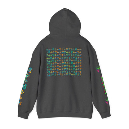 Young simbol by Trueiluminati Unisex Hoodie, Cozy Sweatshirt for Outdoor Lovers, Gift for Adventurers, Eco-Friendly Fashion, Great for Camping