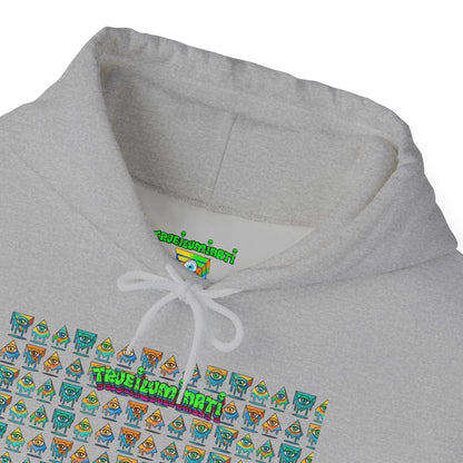 Young simbol by Trueiluminati Unisex Hoodie, Cozy Sweatshirt for Outdoor Lovers, Gift for Adventurers, Eco-Friendly Fashion, Great for Camping