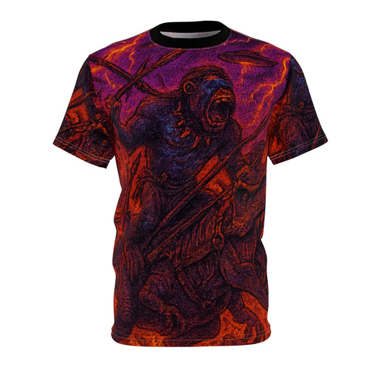 First Day by Trueiluminati Unisex Tee, Unique Graphic Tee, Sci-Fi T-Shirt, Gift for Space Lovers, Men's & Women's Casual Wear
