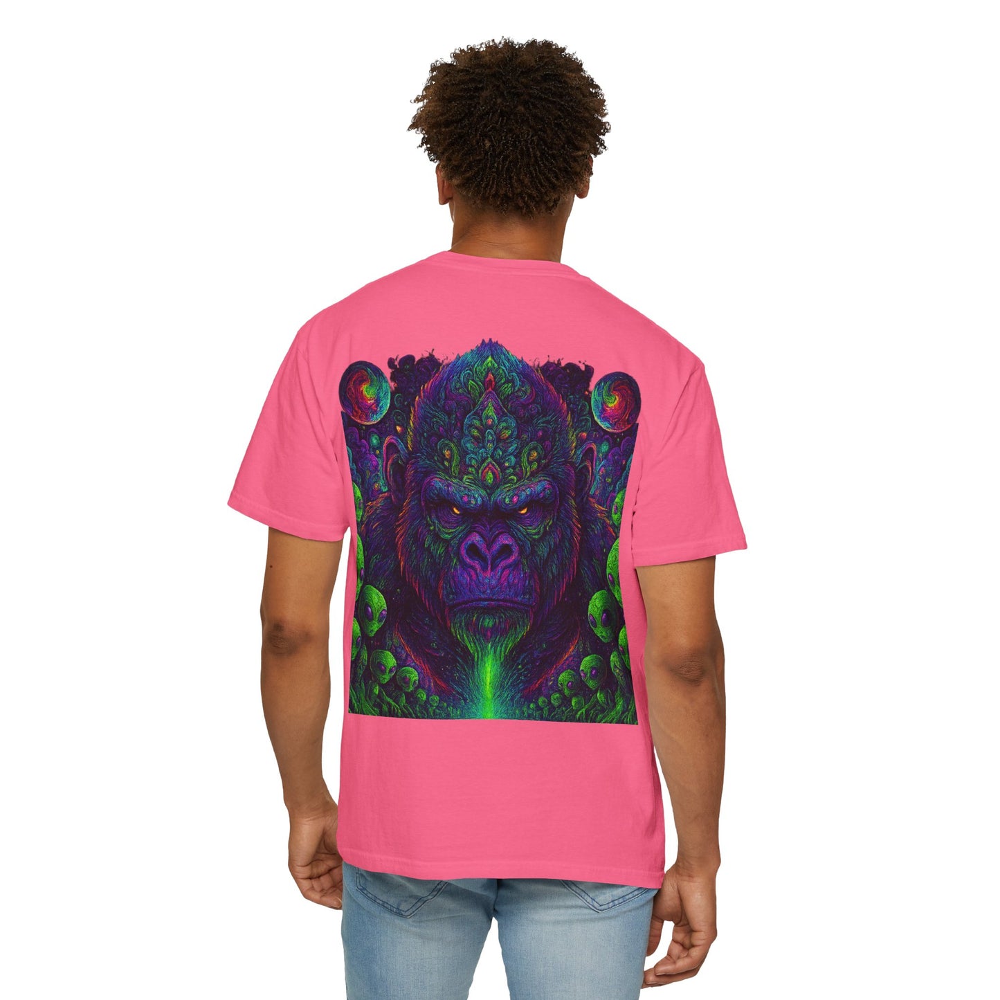 Psychedelic Gorilla Alpha Ape By Trueiluminati  Unisex T-Shirt | Unique Graphic Tee for Creative Souls | Gift for Art Lovers, Festival Wear, Nature Enthusiasts, [...]