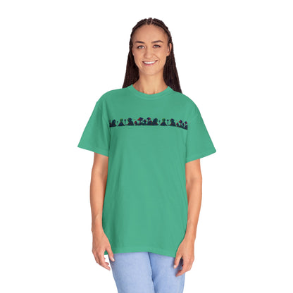 Hell Path By Trueiluminati Garment-Dyed T-shirt Unisex Gothic Tattoo-Style Shirt – Exclusive Trueiluminati Design