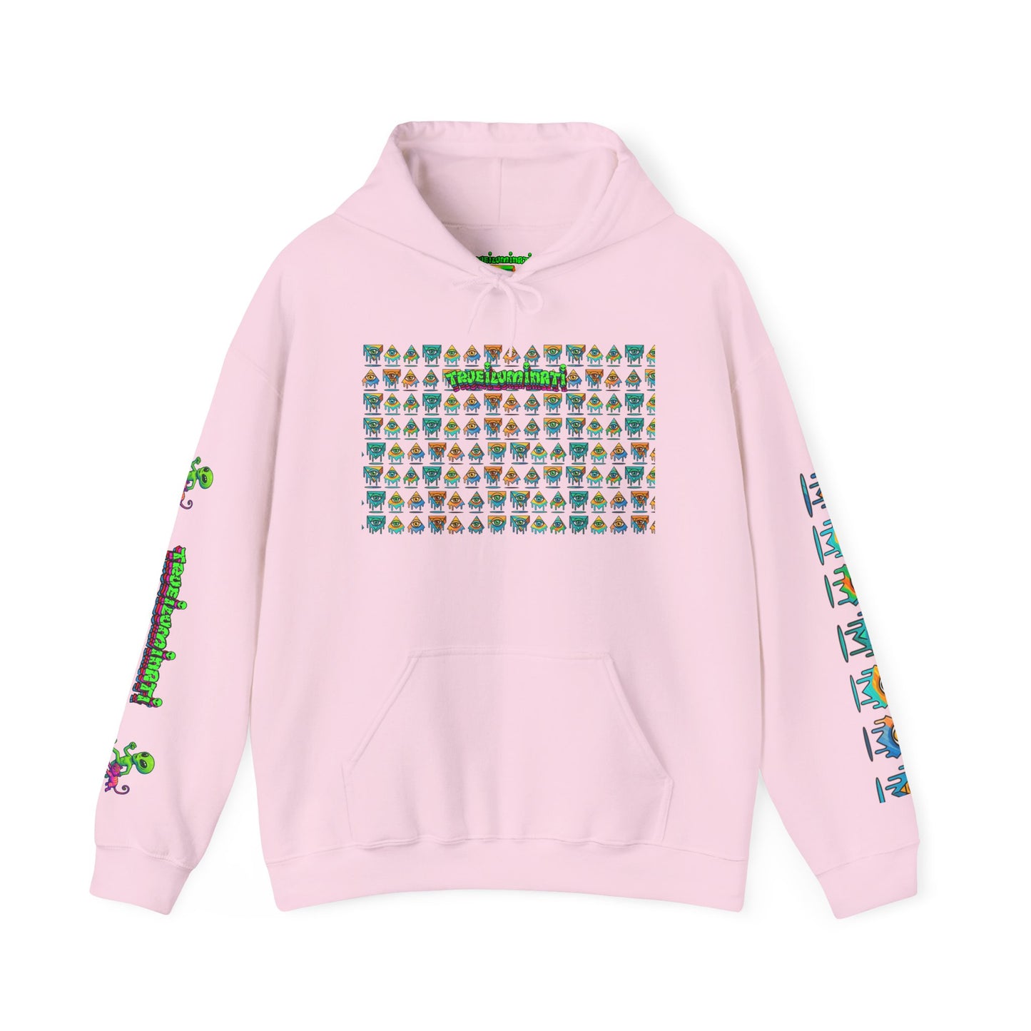 Young simbol by Trueiluminati Unisex Hoodie, Cozy Sweatshirt for Outdoor Lovers, Gift for Adventurers, Eco-Friendly Fashion, Great for Camping