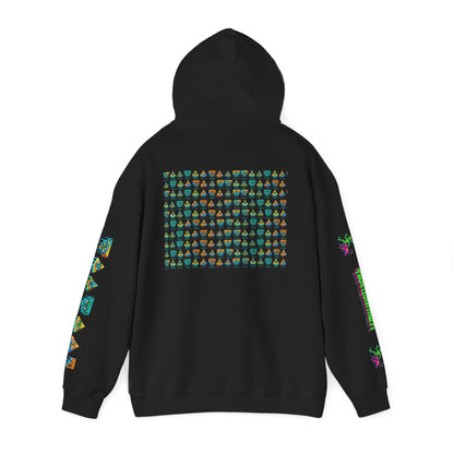 Young simbol by Trueiluminati Unisex Hoodie, Cozy Sweatshirt for Outdoor Lovers, Gift for Adventurers, Eco-Friendly Fashion, Great for Camping