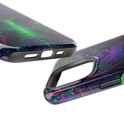 Alpha Apee By Trueiluminati Vibrant Gorilla Phone Case - Magnetic Impact-Resistant, Carry the Vibe Unique Gift for Animal Lovers, Psychedelic Design, Phone Protector, Eco-Friendly