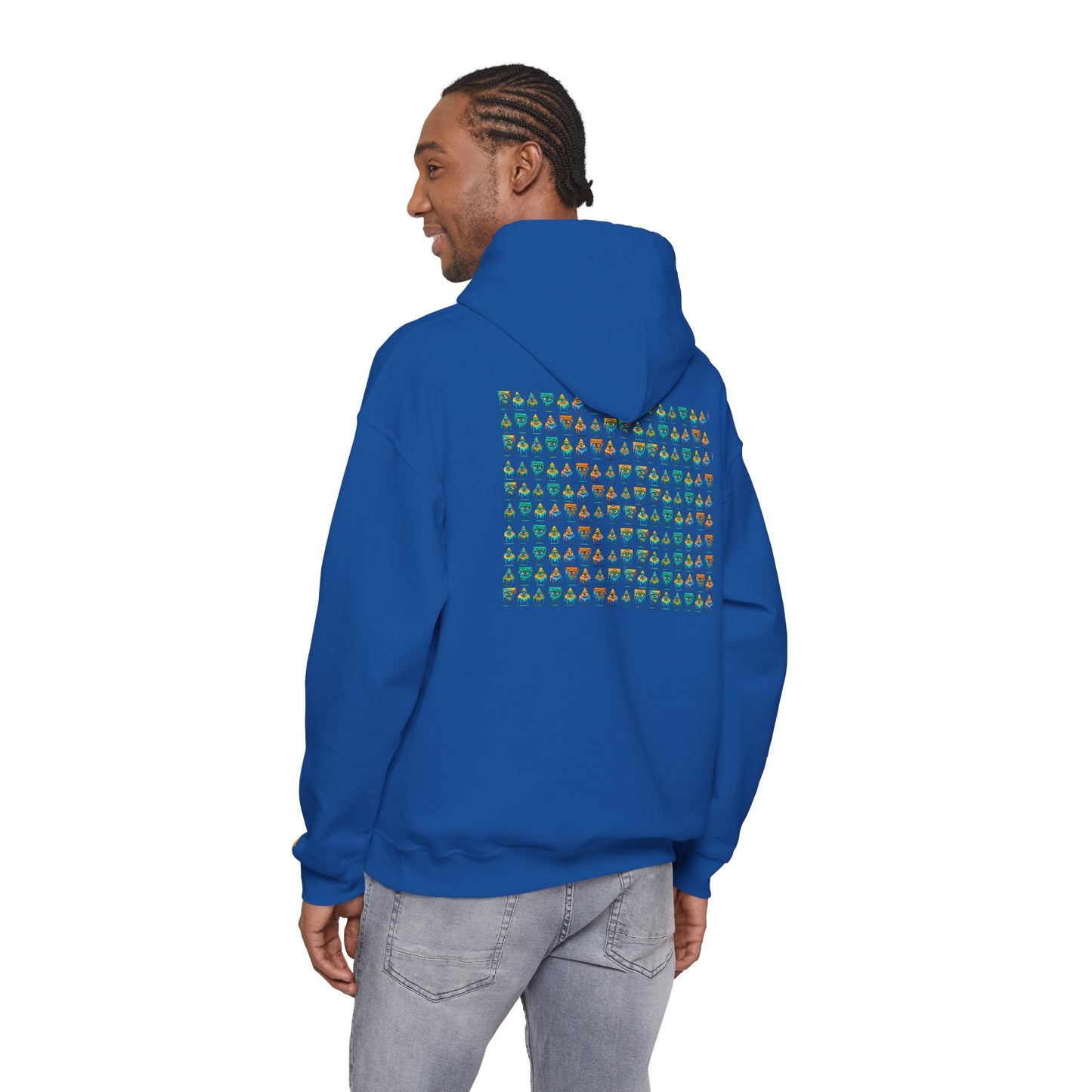Young simbol by Trueiluminati Unisex Hoodie, Cozy Sweatshirt for Outdoor Lovers, Gift for Adventurers, Eco-Friendly Fashion, Great for Camping