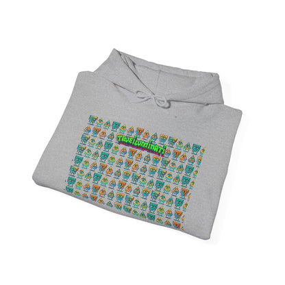 Young simbol by Trueiluminati Unisex Hoodie, Cozy Sweatshirt for Outdoor Lovers, Gift for Adventurers, Eco-Friendly Fashion, Great for Camping