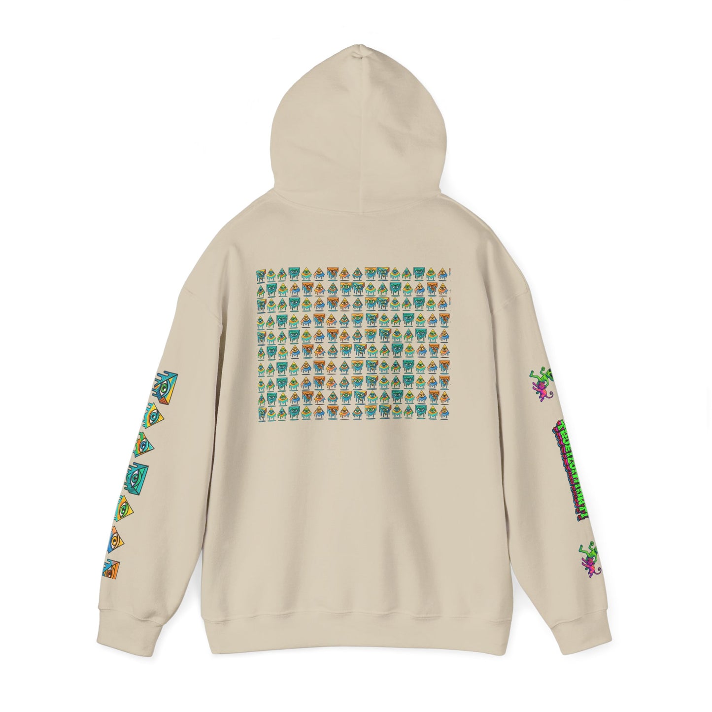 Young simbol by Trueiluminati Unisex Hoodie, Cozy Sweatshirt for Outdoor Lovers, Gift for Adventurers, Eco-Friendly Fashion, Great for Camping
