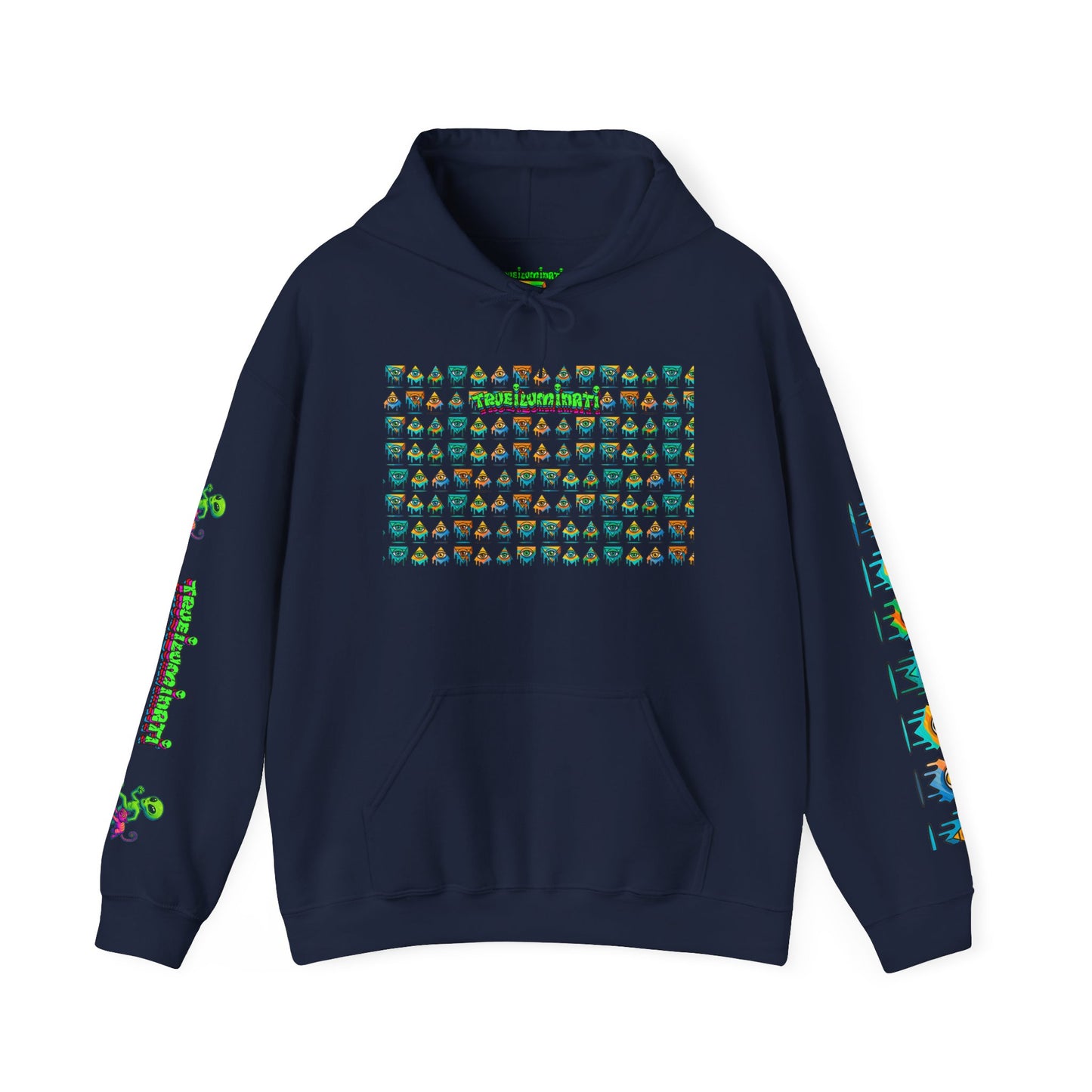 Young simbol by Trueiluminati Unisex Hoodie, Cozy Sweatshirt for Outdoor Lovers, Gift for Adventurers, Eco-Friendly Fashion, Great for Camping