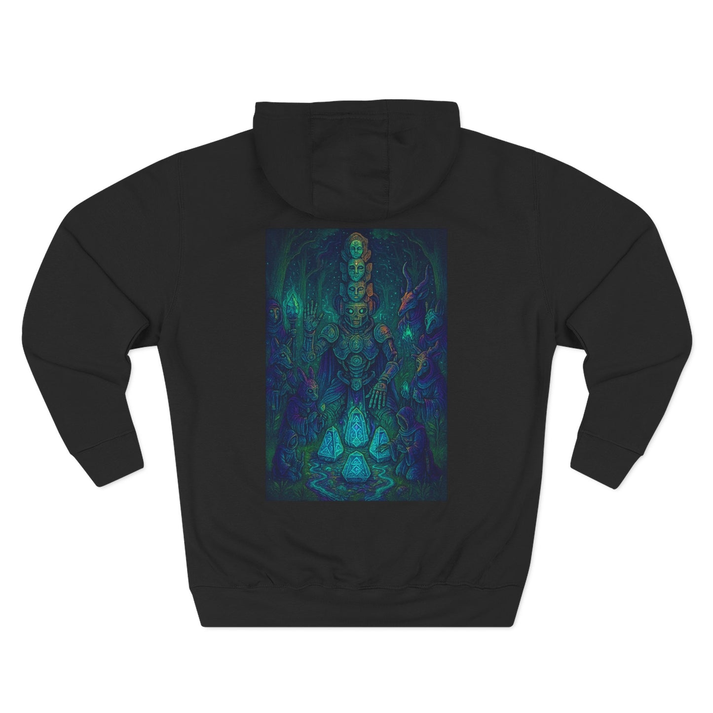 💧 Water Elemental Shaman Hoodie – By Trueiluminati Flow, Cosmic Streetwear, Unisex Style