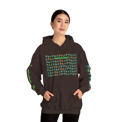 Young simbol by Trueiluminati Unisex Hoodie, Cozy Sweatshirt for Outdoor Lovers, Gift for Adventurers, Eco-Friendly Fashion, Great for Camping