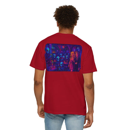 New  Disco Club By Trueiluminati Unisex T-shirt with Alien Love Design, Fun Graphic Tee, Casual Wear, Gift for Friends, Unique Party Shirt, Statement Top