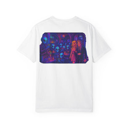 New  Disco Club By Trueiluminati Unisex T-shirt with Alien Love Design, Fun Graphic Tee, Casual Wear, Gift for Friends, Unique Party Shirt, Statement Top