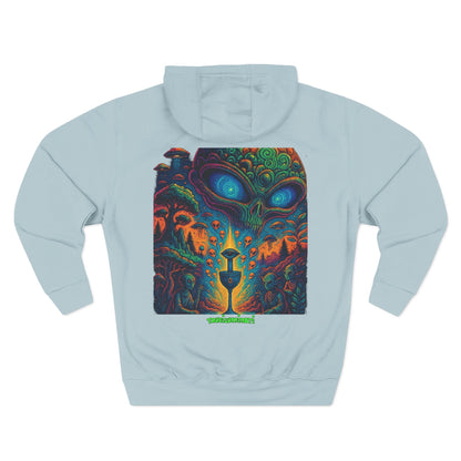 Psychedelic Three-Panel Fleece Hoodie, Cozy Hoodie for Festival Lovers, Unique Gift for Art Enthusiasts, Perfect for Casual Outings, [...]
