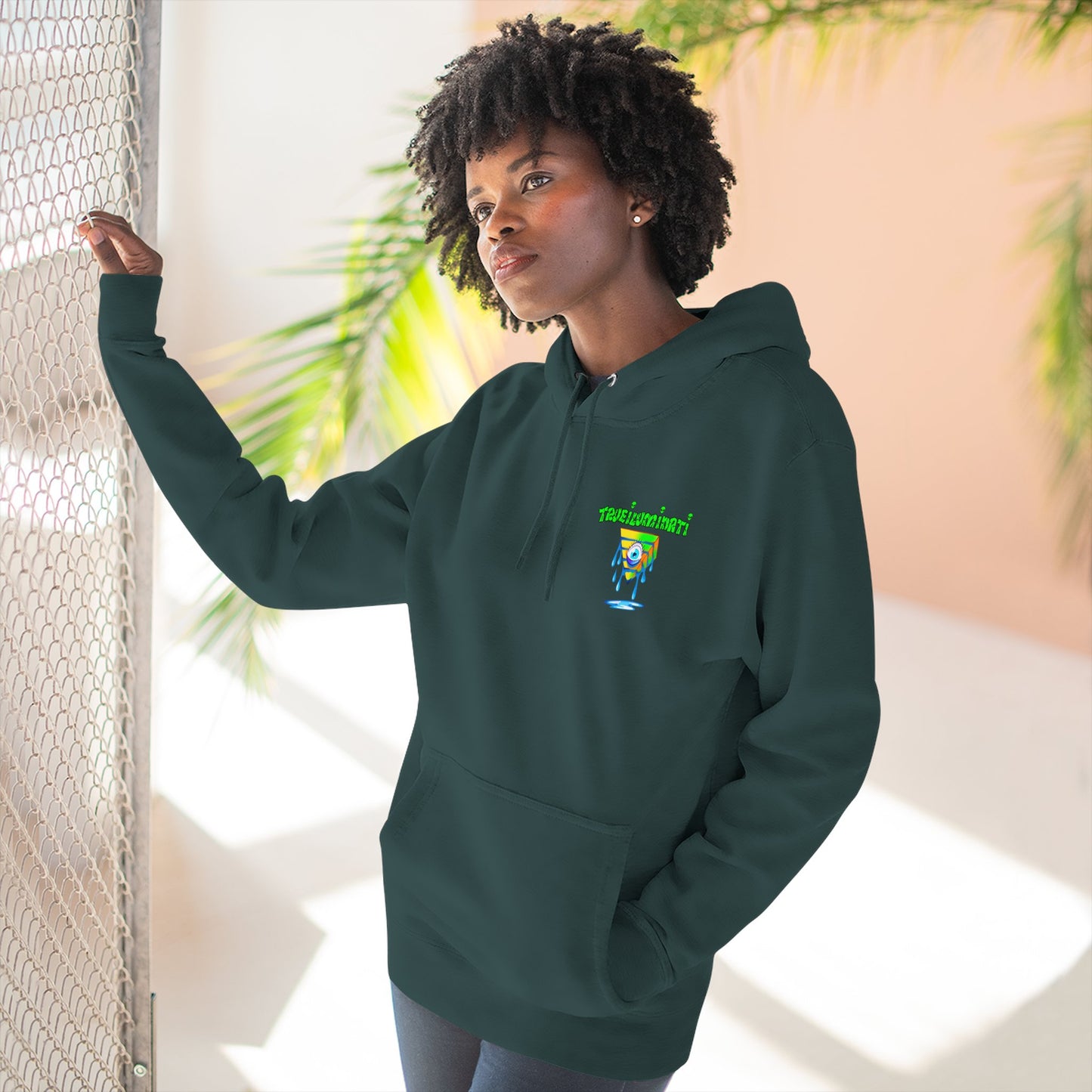 Psychedelic Three-Panel Fleece Hoodie, Cozy Hoodie for Festival Lovers, Unique Gift for Art Enthusiasts, Perfect for Casual Outings, [...]