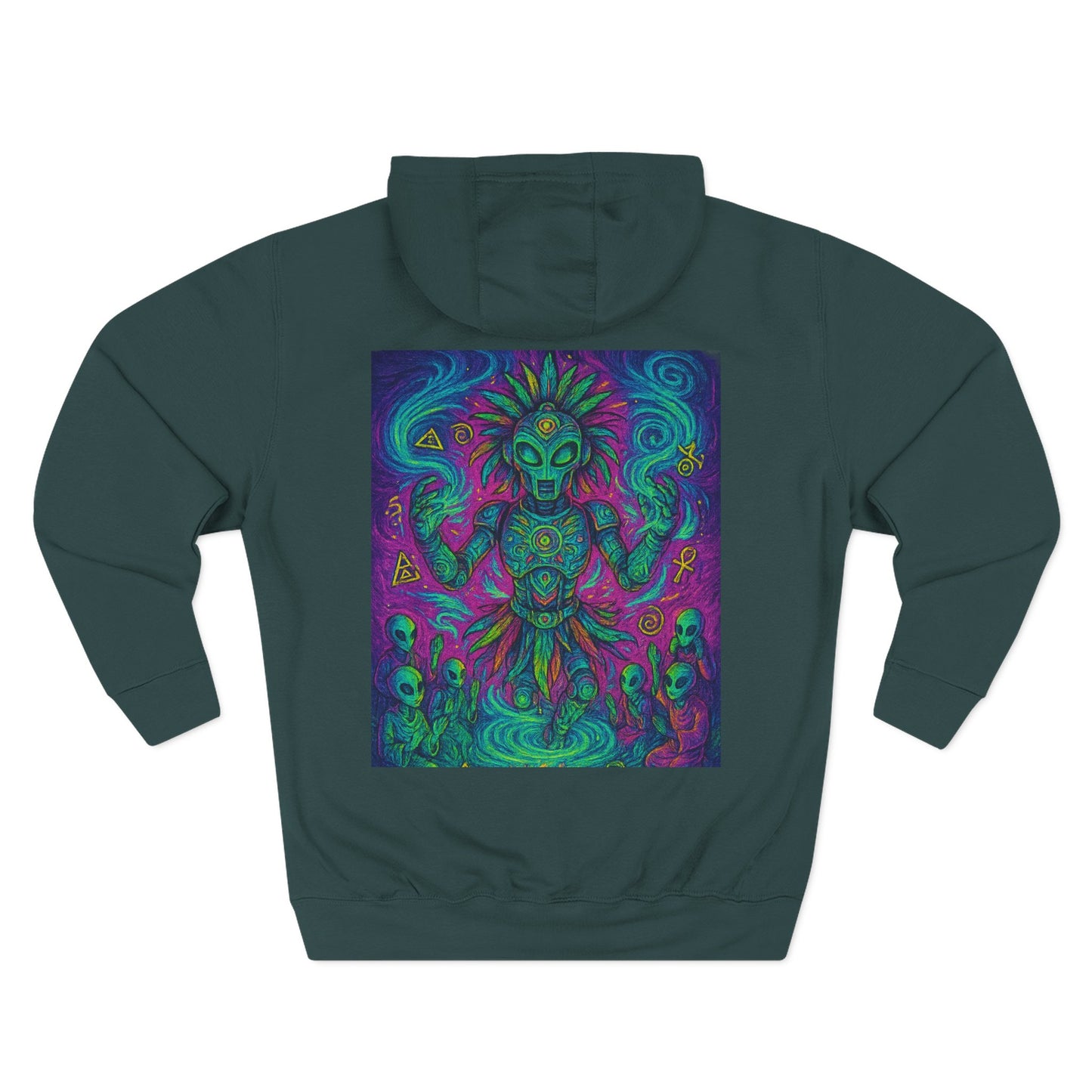 🌬️ Air Elemental Shaman Hoodie – By Trueiluminati Breath, Cosmic Streetwear, Unisex Style