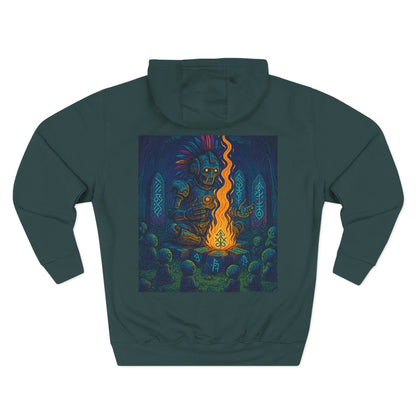 🔥 Fire Elemental Shaman Hoodie – By Trueiluminati Flame, Cosmic Streetwear, Unisex Style