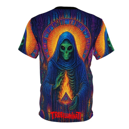 Lady D. by Trueiluminati Unisex Tee, Unique Graphic Tee, Sci-Fi T-Shirt, Gift for Space Lovers, Men's & Women's Casual Wear