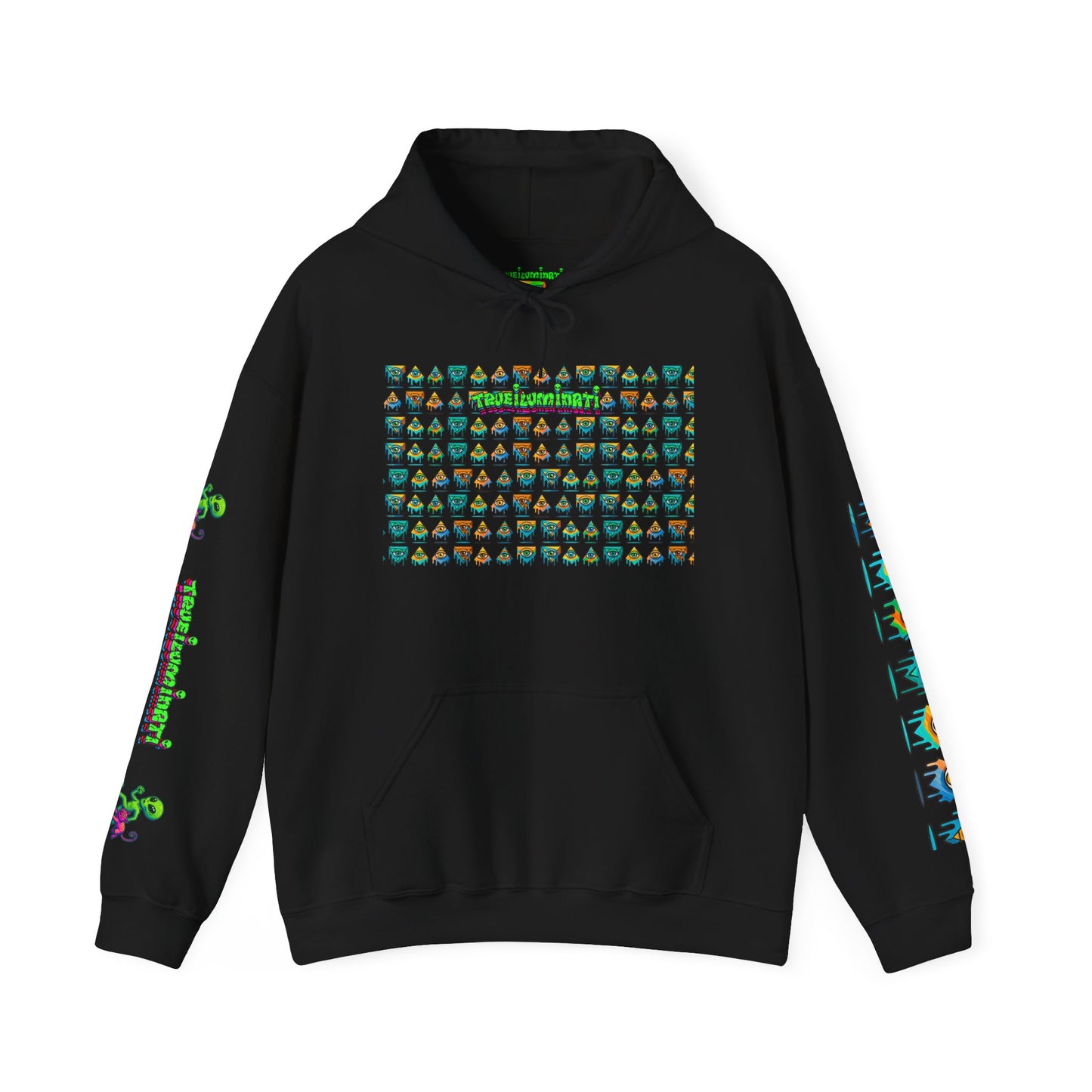 Young simbol by Trueiluminati Unisex Hoodie, Cozy Sweatshirt for Outdoor Lovers, Gift for Adventurers, Eco-Friendly Fashion, Great for Camping