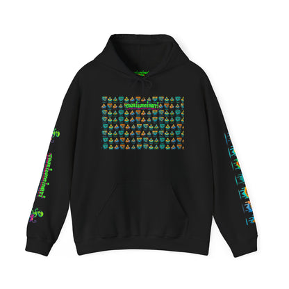 Young simbol by Trueiluminati Unisex Hoodie, Cozy Sweatshirt for Outdoor Lovers, Gift for Adventurers, Eco-Friendly Fashion, Great for Camping