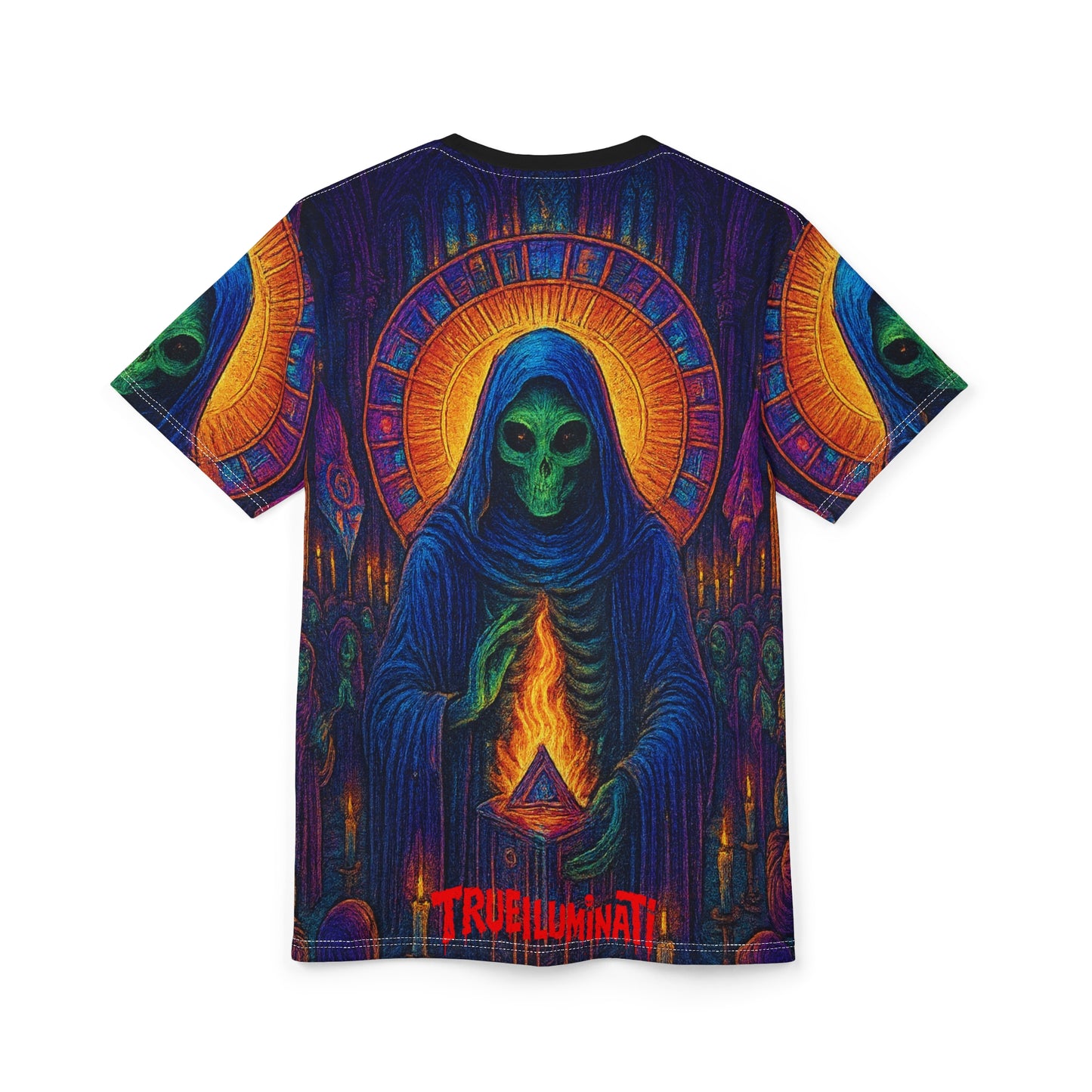 Lady D. by Trueiluminati Unisex Tee, Unique Graphic Tee, Sci-Fi T-Shirt, Gift for Space Lovers, Men's & Women's Casual Wear