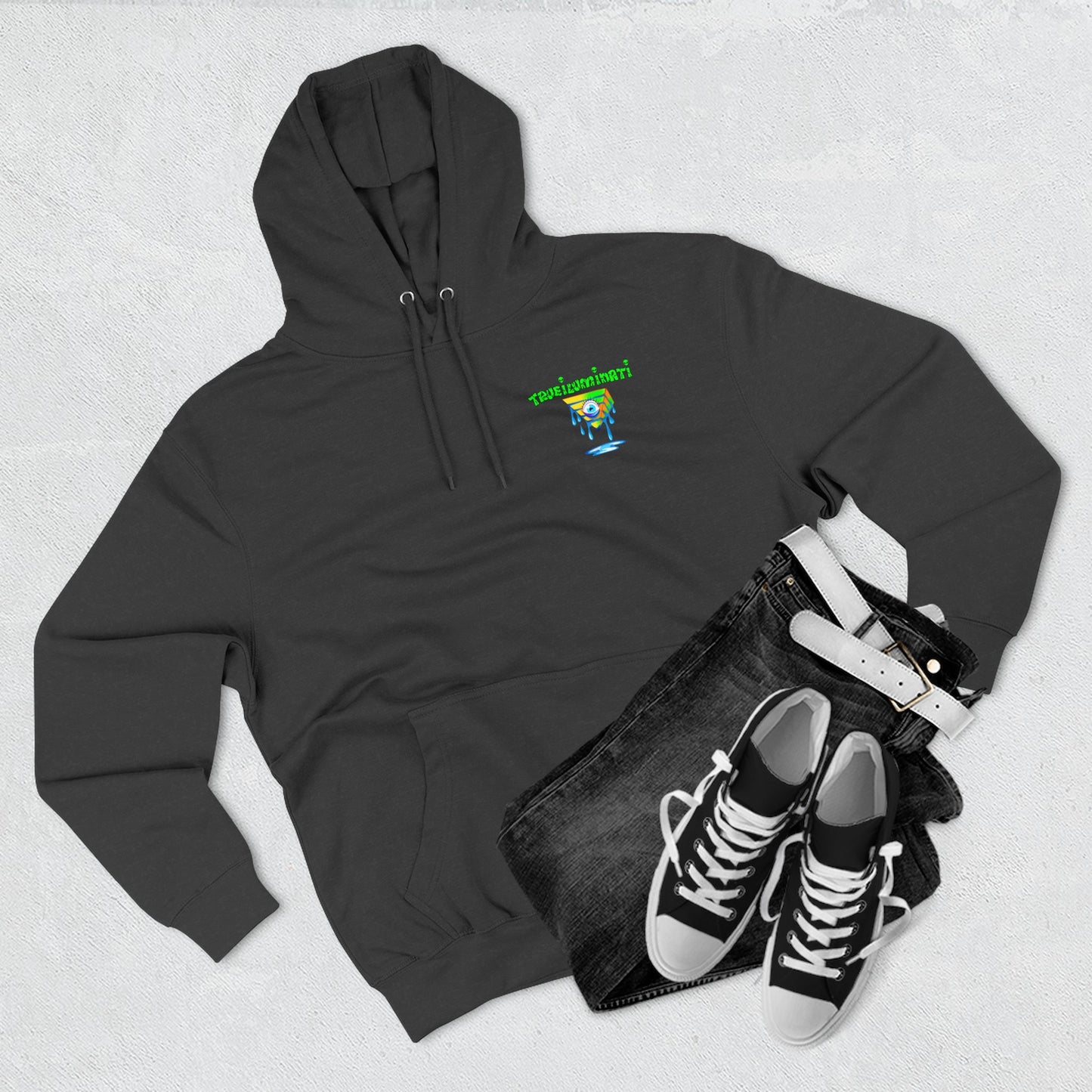 Psychedelic Three-Panel Fleece Hoodie, Cozy Hoodie for Festival Lovers, Unique Gift for Art Enthusiasts, Perfect for Casual Outings, [...]