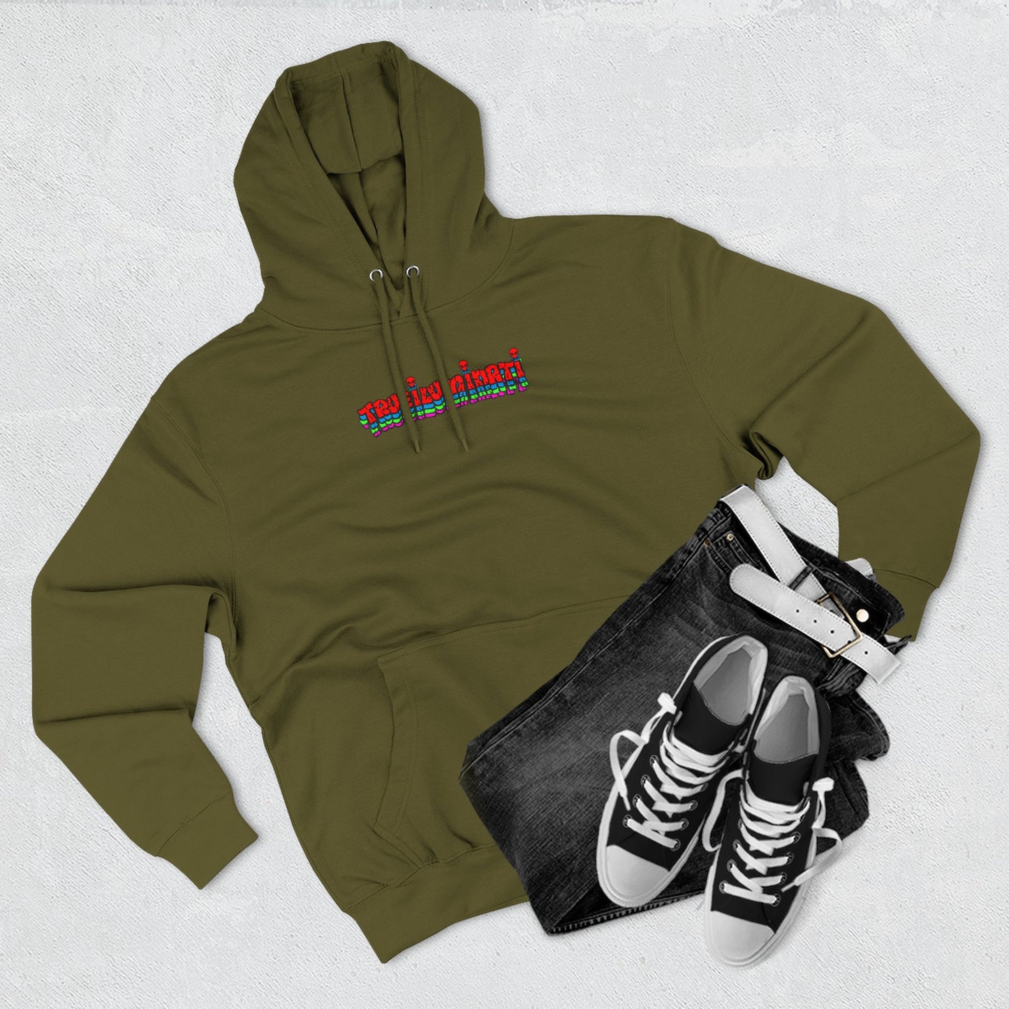 🔥 Fire Elemental Shaman Hoodie – By Trueiluminati Flame, Cosmic Streetwear, Unisex Style