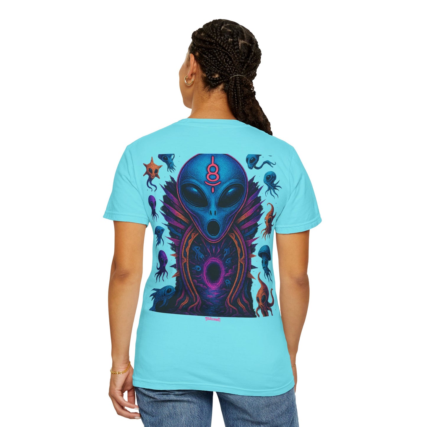 Deep Sea Portal By Trueiluminati T-shirt - Vibrant Unisex Tee for Sci-Fi Lovers, Casual Wear, Unique Gift for Birthdays, Festivals, or Everyday Style