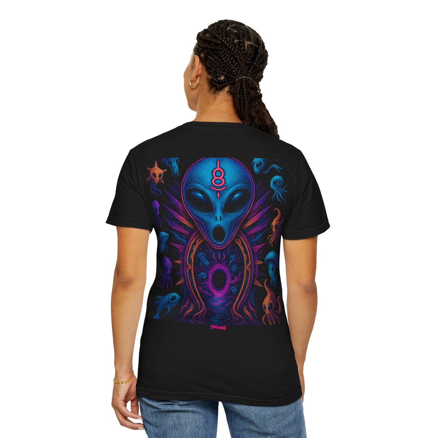Deep Sea Portal By Trueiluminati T-shirt - Vibrant Unisex Tee for Sci-Fi Lovers, Casual Wear, Unique Gift for Birthdays, Festivals, or Everyday Style